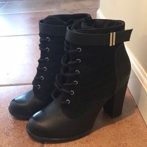 Adorable black booties